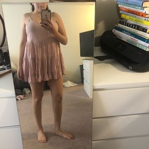 Brandy Melville Flowy Pink Beach Coverup